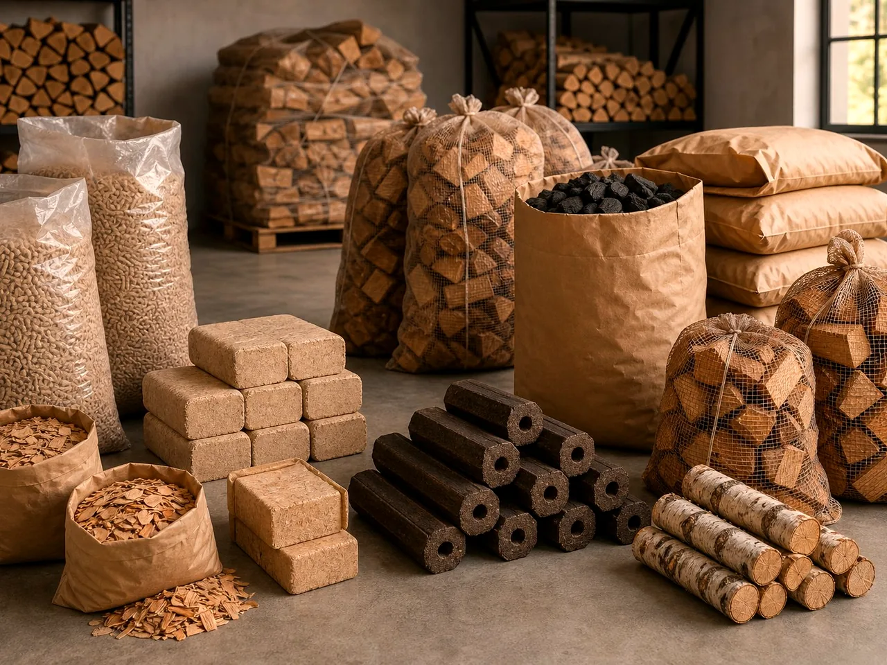 Топливные брикеты RUF из берёзы в Кашире